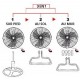 Advanced Star Ventilateur oscillant 3 en 1 Sol - Pied - Mural