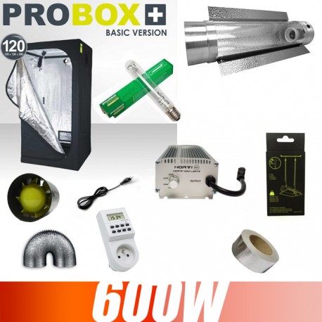 Pack complet 600W ballast électronique Grolux Probox 120