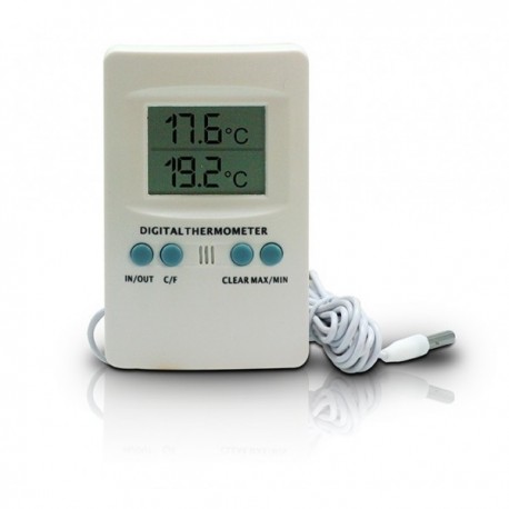 Thermomètre Hygromètre Digital Min/Max avec Sonde - culture dinterieur