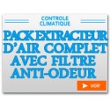 Pack extracteur d'air complet avec filtre anti-odeur